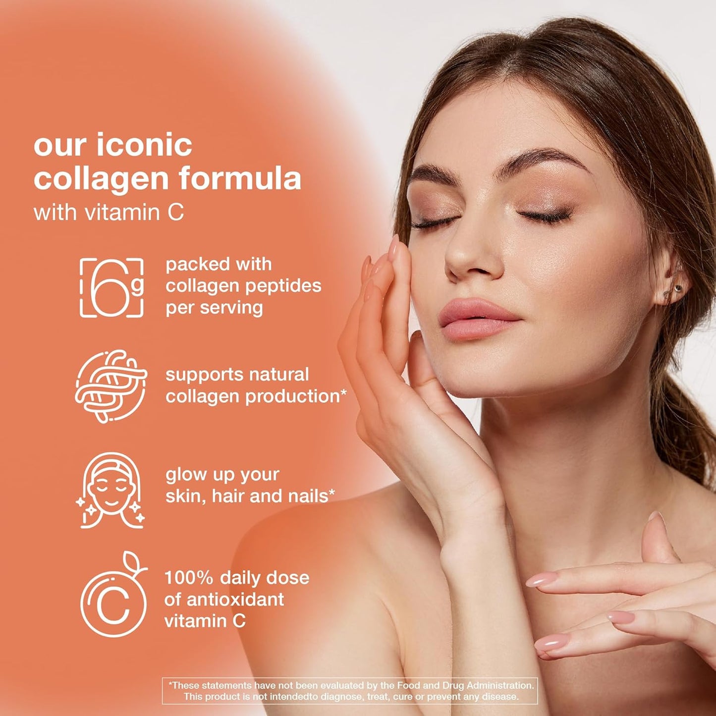 6,000 mg Collagen Supplements with Vitamin C for Hair, Skin & Nails - Youtheory Advanced Collagen - 120 Tablets for Women and Men