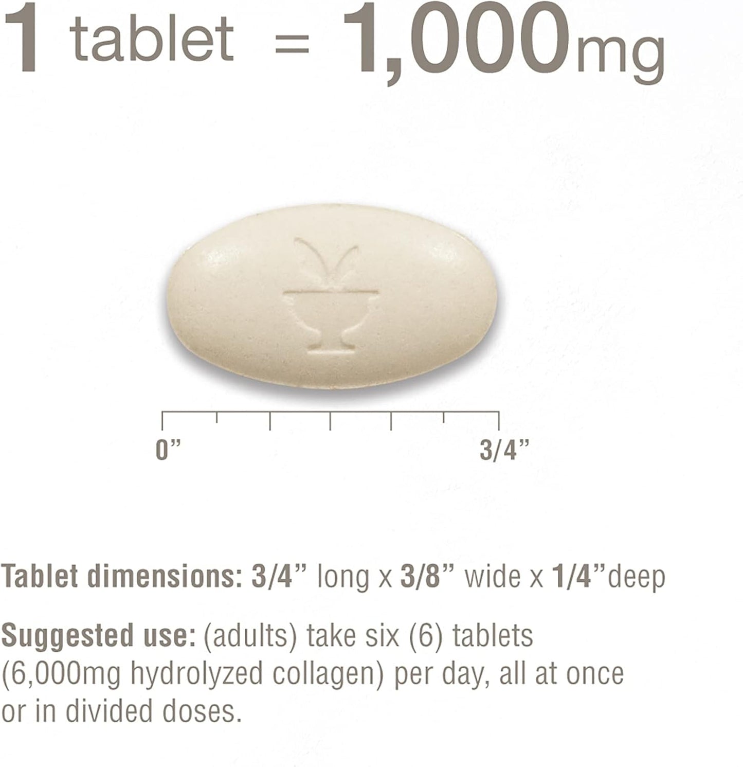 6,000 mg Collagen Supplements with Vitamin C for Hair, Skin & Nails - Youtheory Advanced Collagen - 120 Tablets for Women and Men