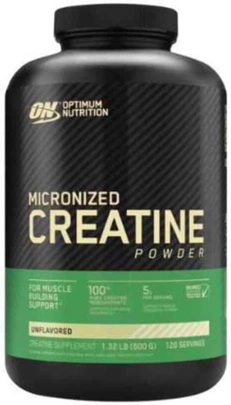 600g Optimum Nutrition Unflavored Creatine Powder for Muscle Strength and Performance Boost