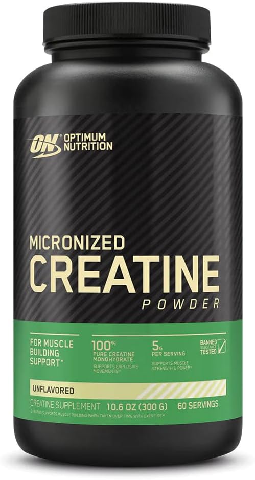 600g Optimum Nutrition Unflavored Creatine Powder for Muscle Strength and Performance Boost