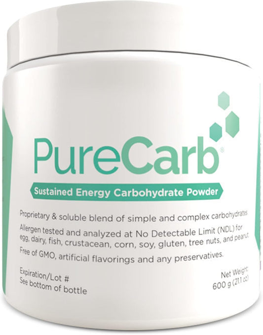 600g PureCarb Powder: Sustained Energy Blend of Simple & Complex Carbs, Non-GMO