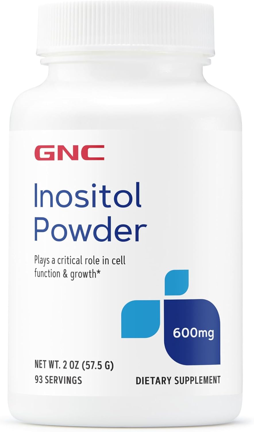 600mg GNC Inositol Powder - 2 oz for Mental Health and Wellness