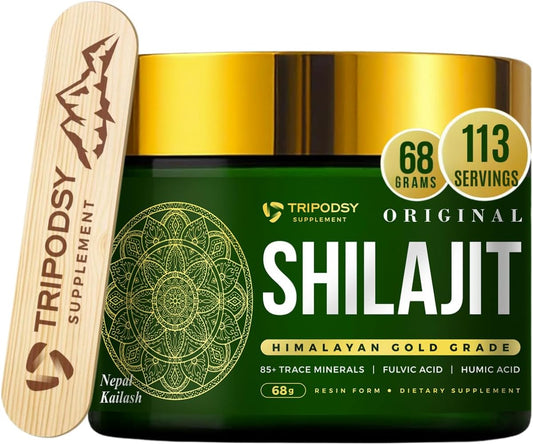 600mg Pure Himalayan Shilajit Resin Supplement - Natural Immune Support for Men & Women - 68g, 113 Servings - Elevate Well-Being with Original Flavor