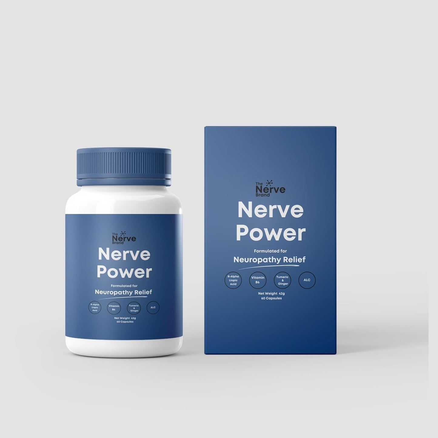 600mg R Alpha Lipoic Acid Nerve Supplement for Neuropathy Relief - Nerve Power for Sciatic, Feet, and Hand Discomfort by The Nerve Brand