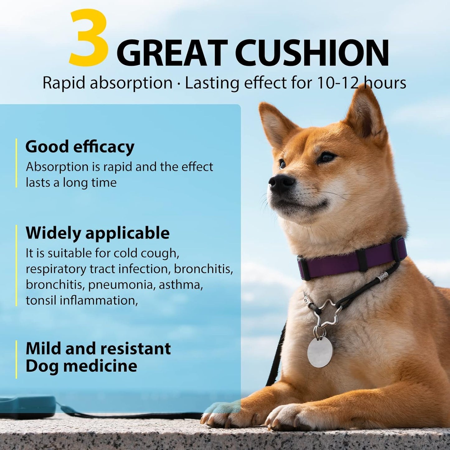 60ml Kennel Cough Drops for Dogs - Herbal Supplement for Dog Cough Relief, Itch & Allergy Relief