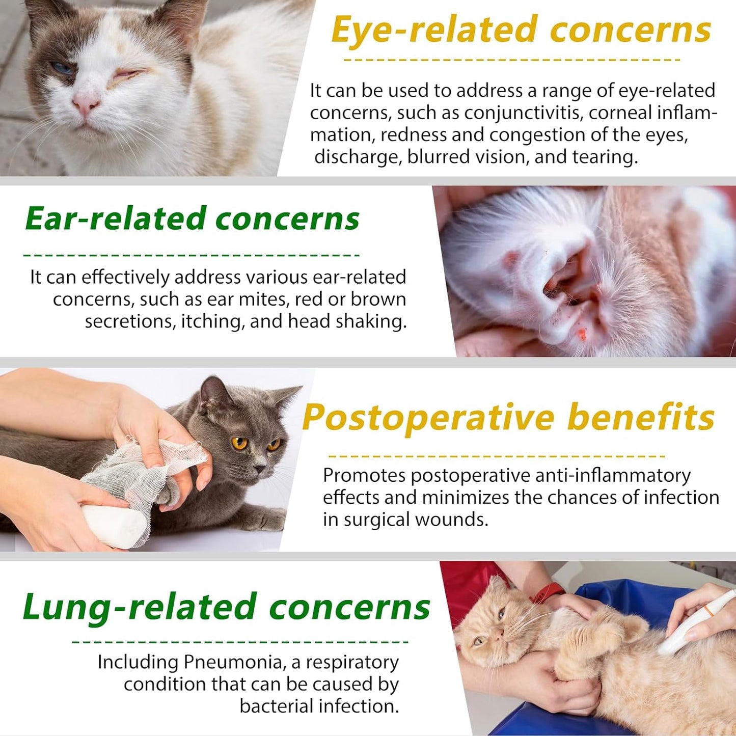60ml VOSIFSDIY Natural Cat Antibiotics Multivitamin and Herbal Supplements