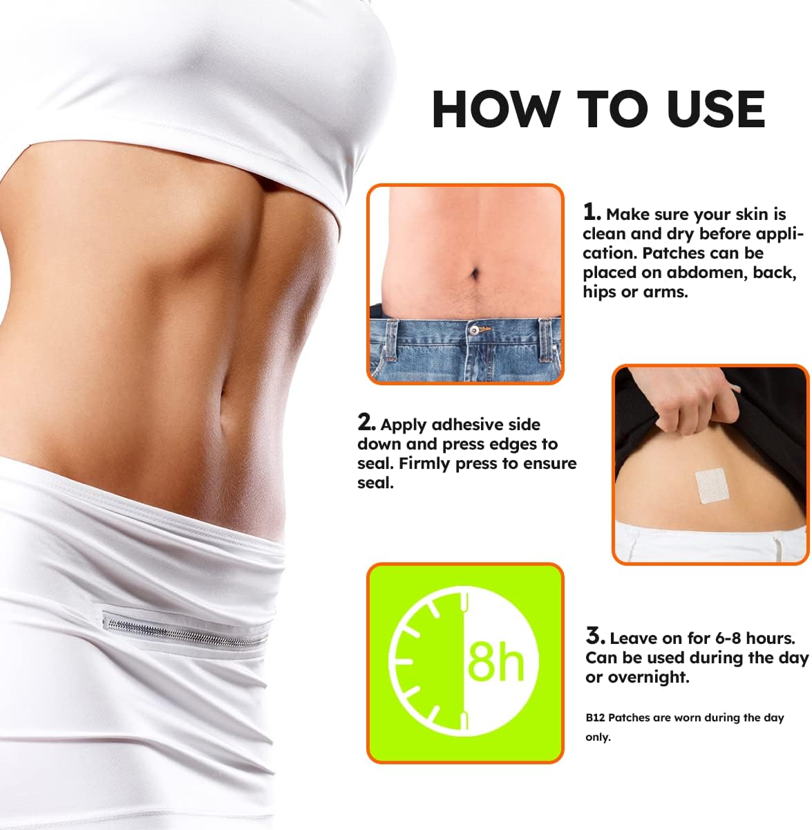 64 Count Veru Wellness Garcinia Cambogia Herbal Belly Patches - Natural Weight Loss Patch