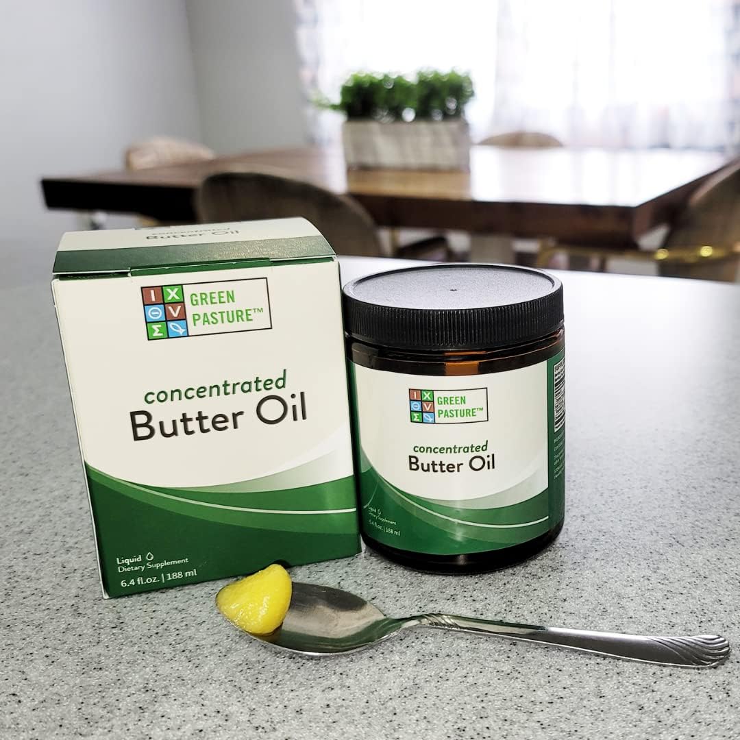6.4 fl. oz. Green Pasture Liquid Concentrated Butter Oil with CLA and Vitamin A