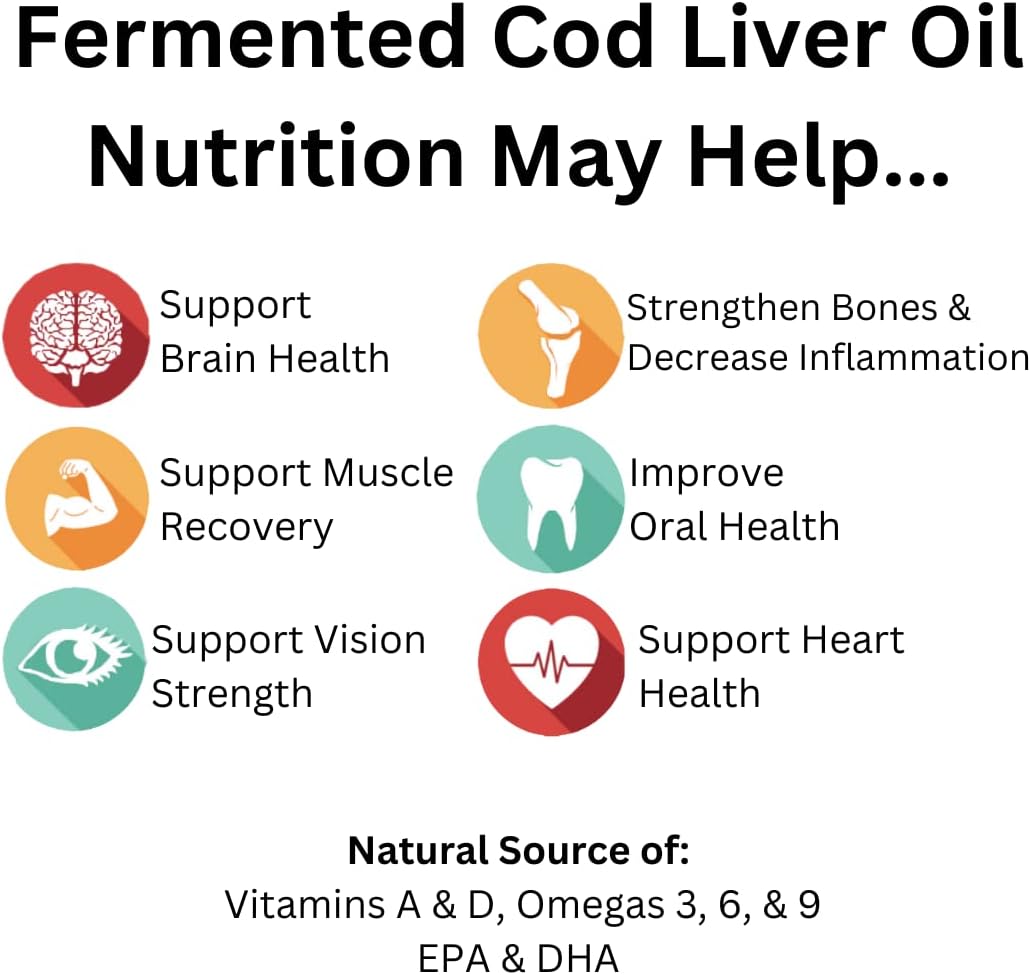 6.4 oz Green Pasture Butter Oil & Fermented Cod Liver Oil Gel with Vitamin A & D, EPA, DHA, Omega Fatty Acids - Cinnamon Flavor