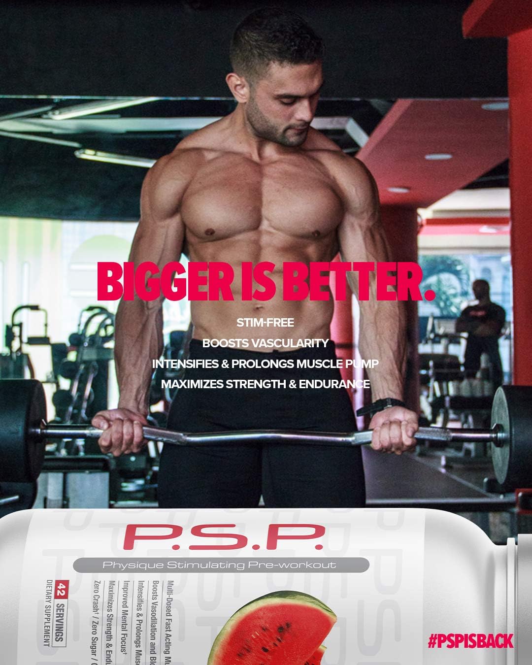 672g Metabolic Nutrition P.S.P. Pre-Workout Lemonade Flavor - Sugar-Free & Caffeine-Free Formula for Enhanced Physique Results