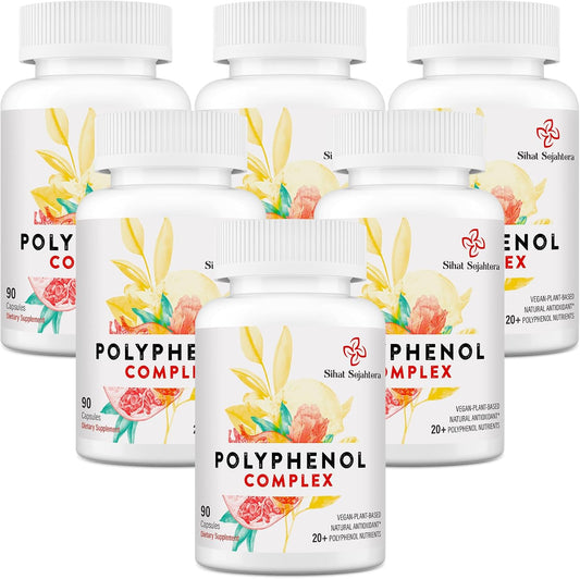 67,500 MG Polyphenol Supplement - Anti-Aging Antioxidants, Superfood with Quercetin, Resveratrol, Green Tea - Plant-Based Energy & Immune Support - 540 Capsules