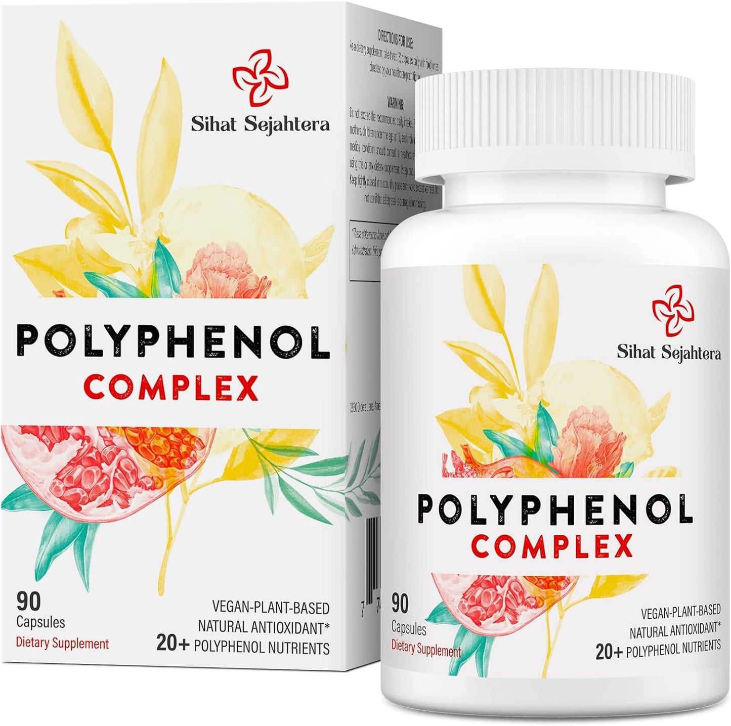 67,500 MG Polyphenol Supplement - Antioxidant-Rich Age Defense Superfood with Quercetin, Resveratrol, Green Tea - Plant-Based Immune Support, Energy Boost - 90 Capsules