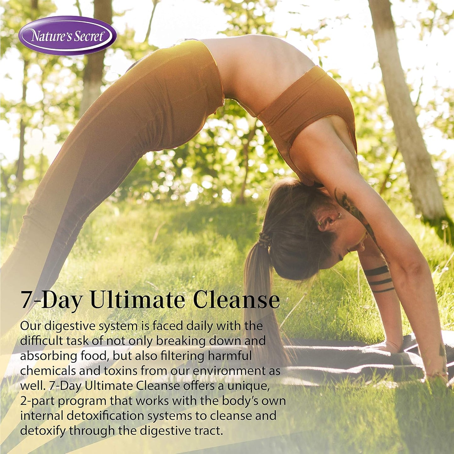 7 Day Ultimate Cleanse: Total Body Detox with Multi-Herb Blend & Colon Cleanse for Healthy Digestion & Rejuvenation - 72 Tablets