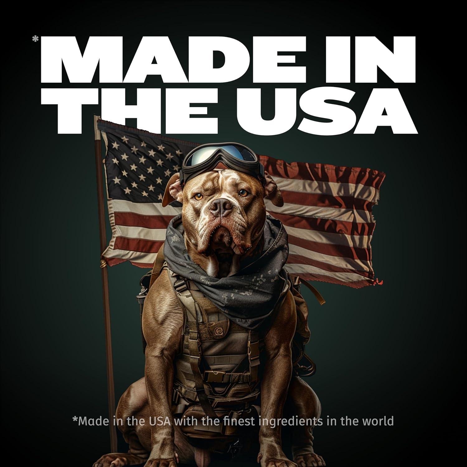 7-in-1 Bully Max Dog Multivitamin Powder for Total Health & Immunity - Omega 3 Supplements for Heart, Digestive, Joint Health - All Breeds, 13oz Bag