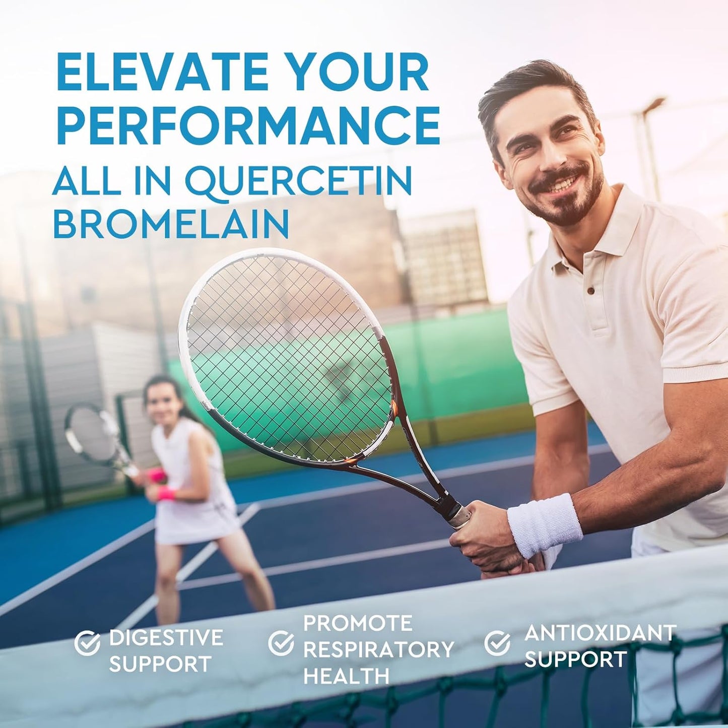 7-in-1 Quercetin Liquid Drops with Bromelain & Zinc, 1000mg Quercetin Supplements for Respiratory & Immune Support