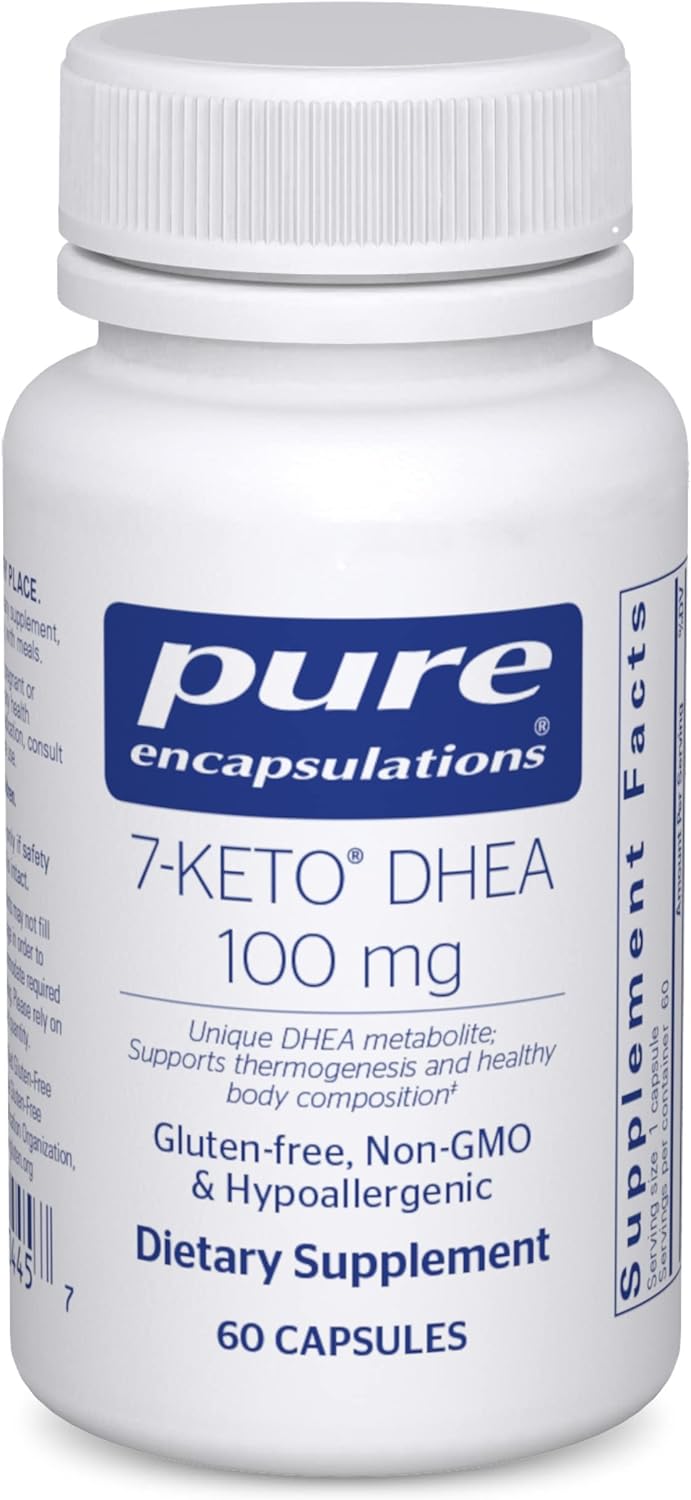 7-Keto DHEA 100 mg Capsules - Supports Thermogenesis and Body Composition - Pure Encapsulations