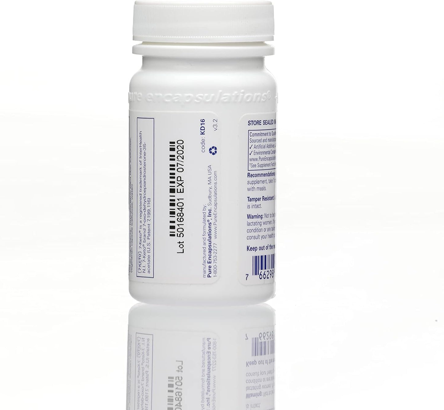 7-Keto DHEA 100 mg Capsules - Supports Thermogenesis and Body Composition - Pure Encapsulations