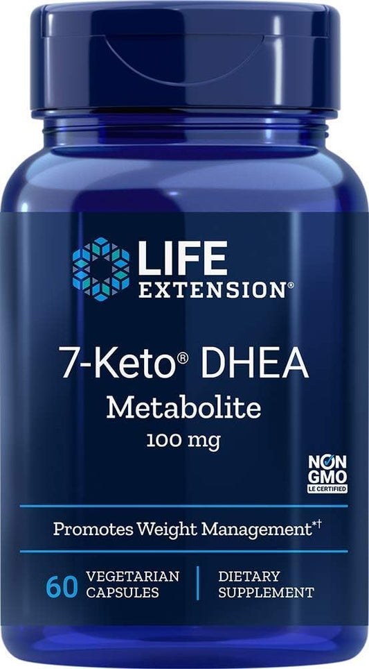 7-Keto DHEA 100 Mg Supplement for Longevity - 60 Vegetarian Capsules (2-Month Supply)
