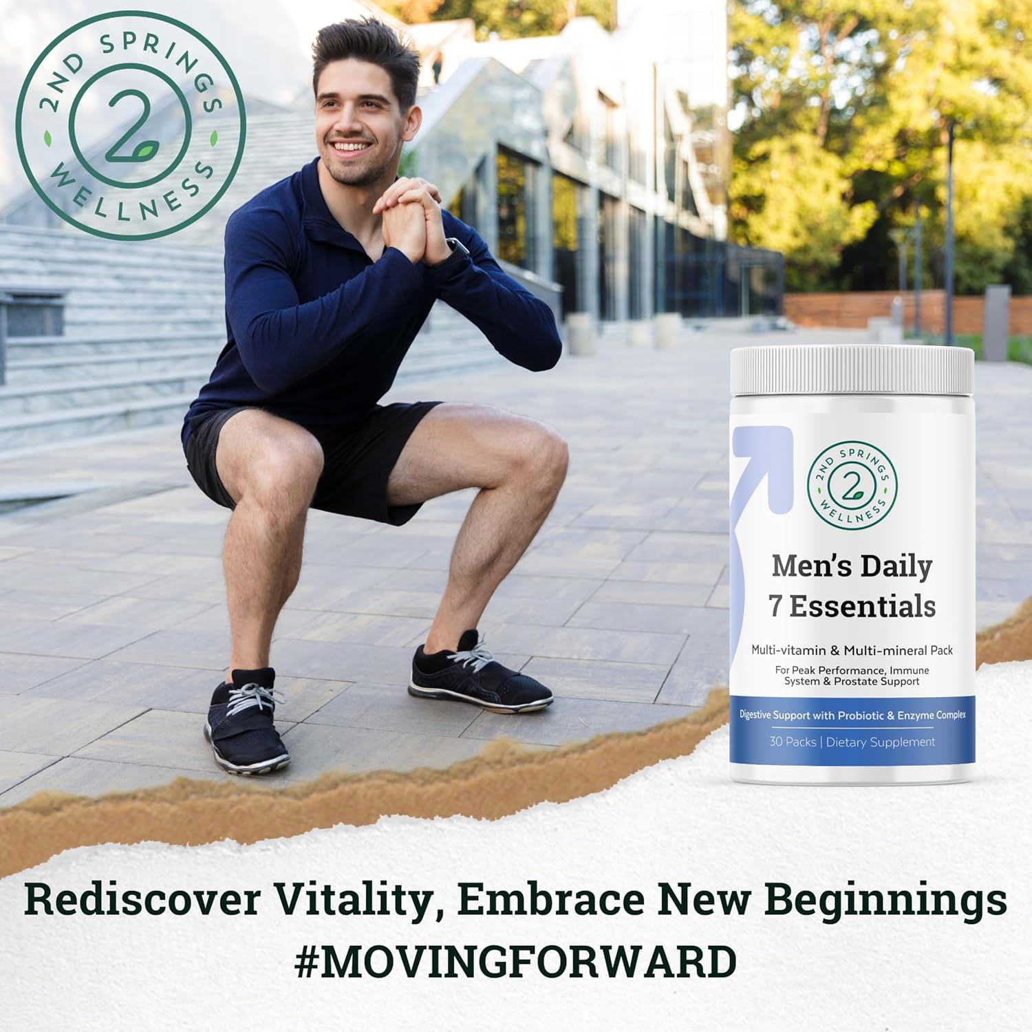 7 Mushroom Complex & Men's Daily 7 Essentials Bundle for Total Wellness