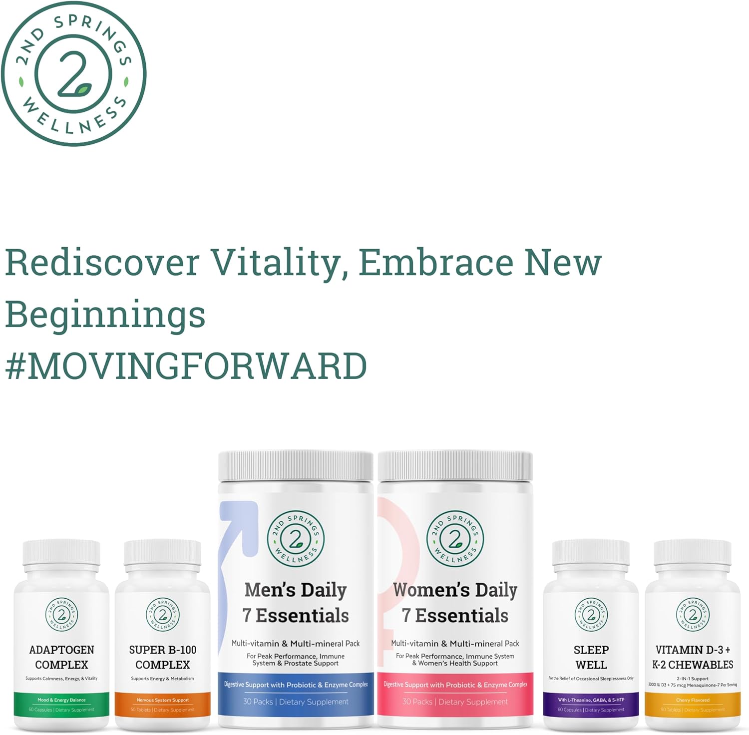 7 Mushroom Complex & Men's Daily 7 Essentials Bundle for Total Wellness