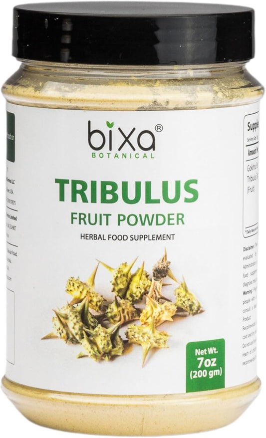 7 Oz (200g) bixa BOTANICAL Tribulus Terrestris Powder - Herbal Supplement for Kidney Function - Gluten Free, Non-GMO, Vegan - 100% Pure