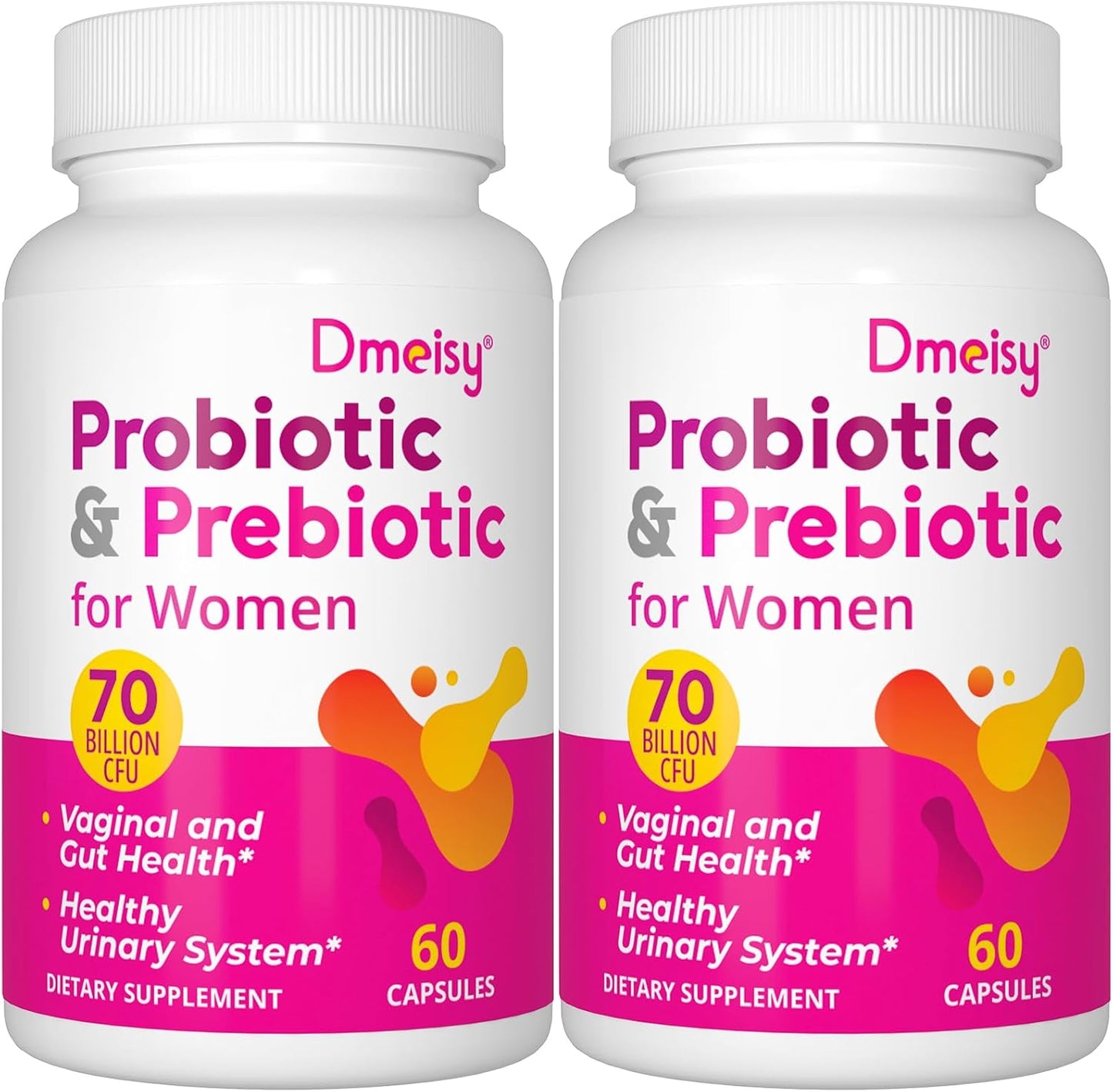 70 Billion CFU Dmeisy Vaginal Probiotics for Women - 13-in-1 Women's Probiotic & Prebiotic Blend - pH Balance, Immune & Digestive Health - 4 Months Supply