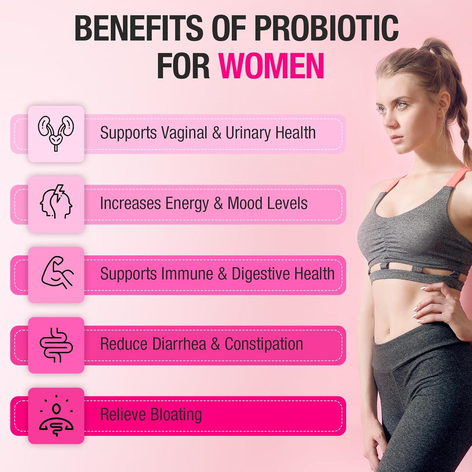 70 Billion CFU Dmeisy Vaginal Probiotics for Women - 13-in-1 Women's Probiotic & Prebiotic Blend - pH Balance, Immune & Digestive Health - 4 Months Supply