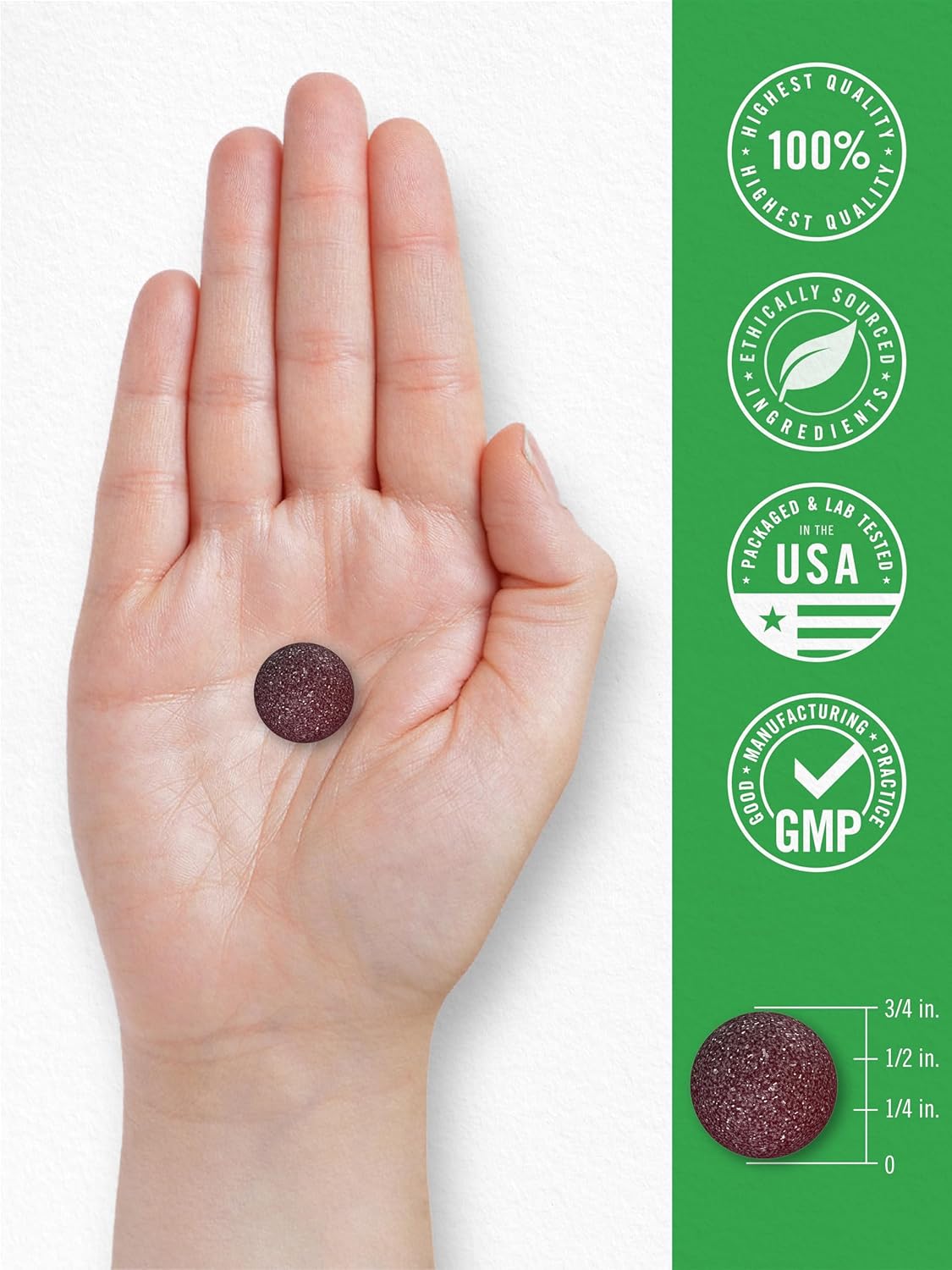 70 Count Lil' Sprouts Children's Magnesium Gummies - Mixed Berry Flavor, Sugar Free, Vegan, Non-GMO & Gluten Free