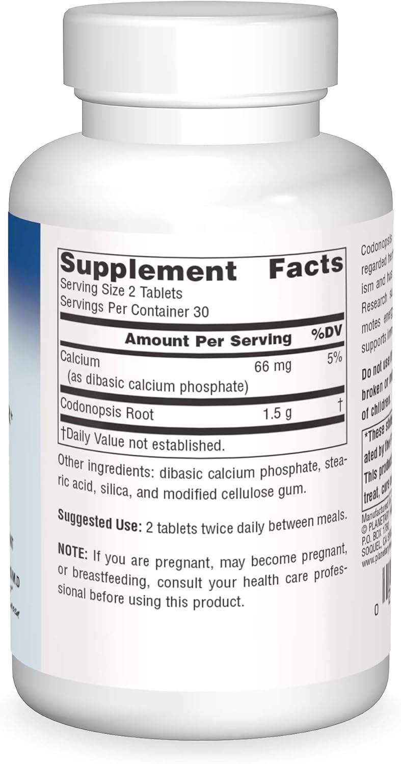 750 mg Codonopsis Tablets by Planetary Herbals - 60 Count