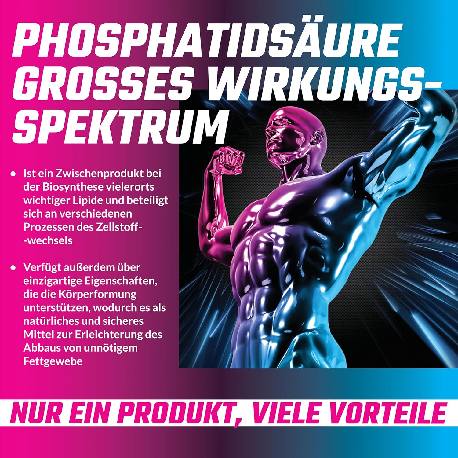 750mg Phosphatidic Acid - Vegan Capsules for Muscle Development - 1 Month Supply - Anabolic Support Supplement by APOLLO'S HEGEMONY