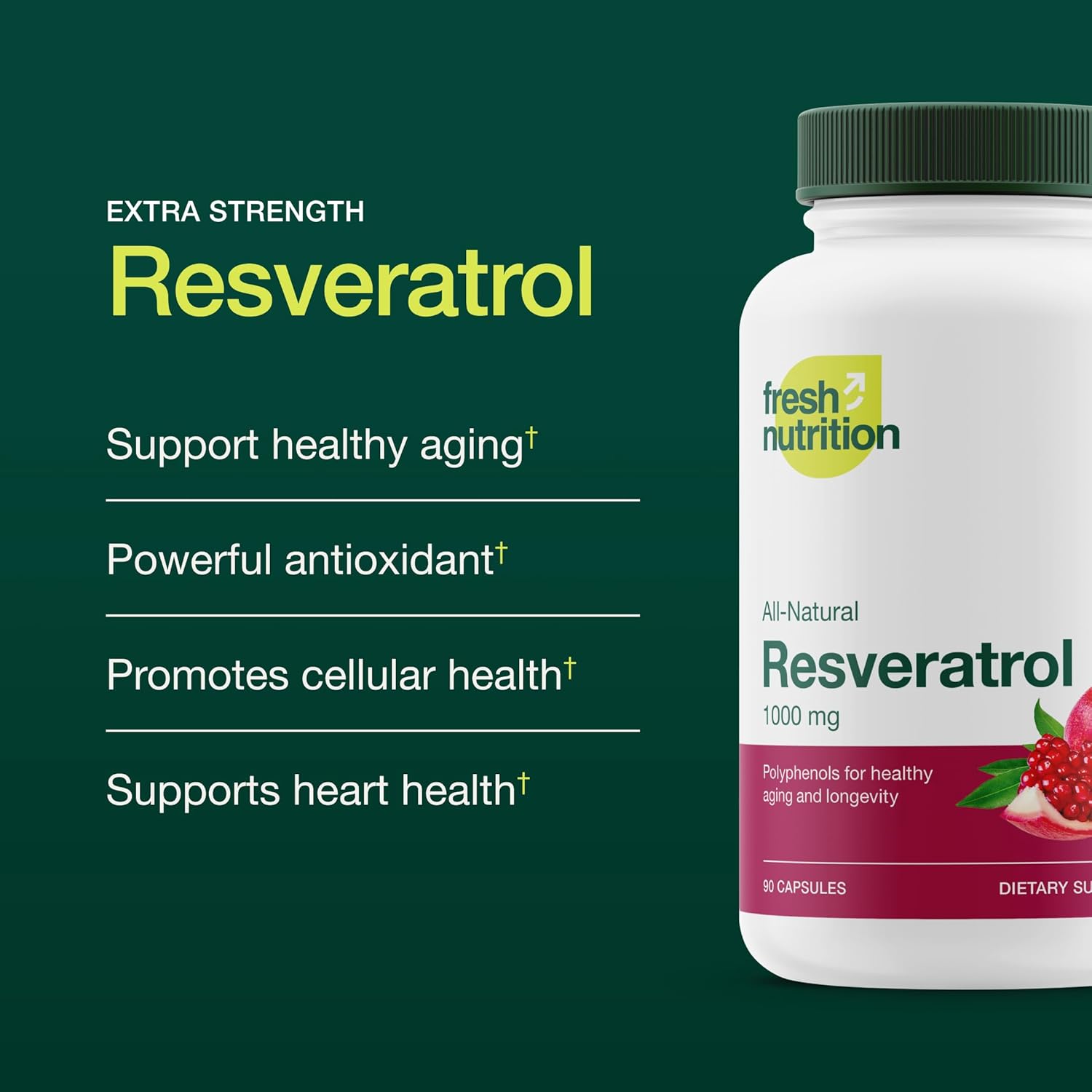 750mg Trans-resveratrol Supplement for Enhanced Nutrition - Natural, Vegan, and Non-GMO Polyphenols - 90 Capsules of Pure Potency