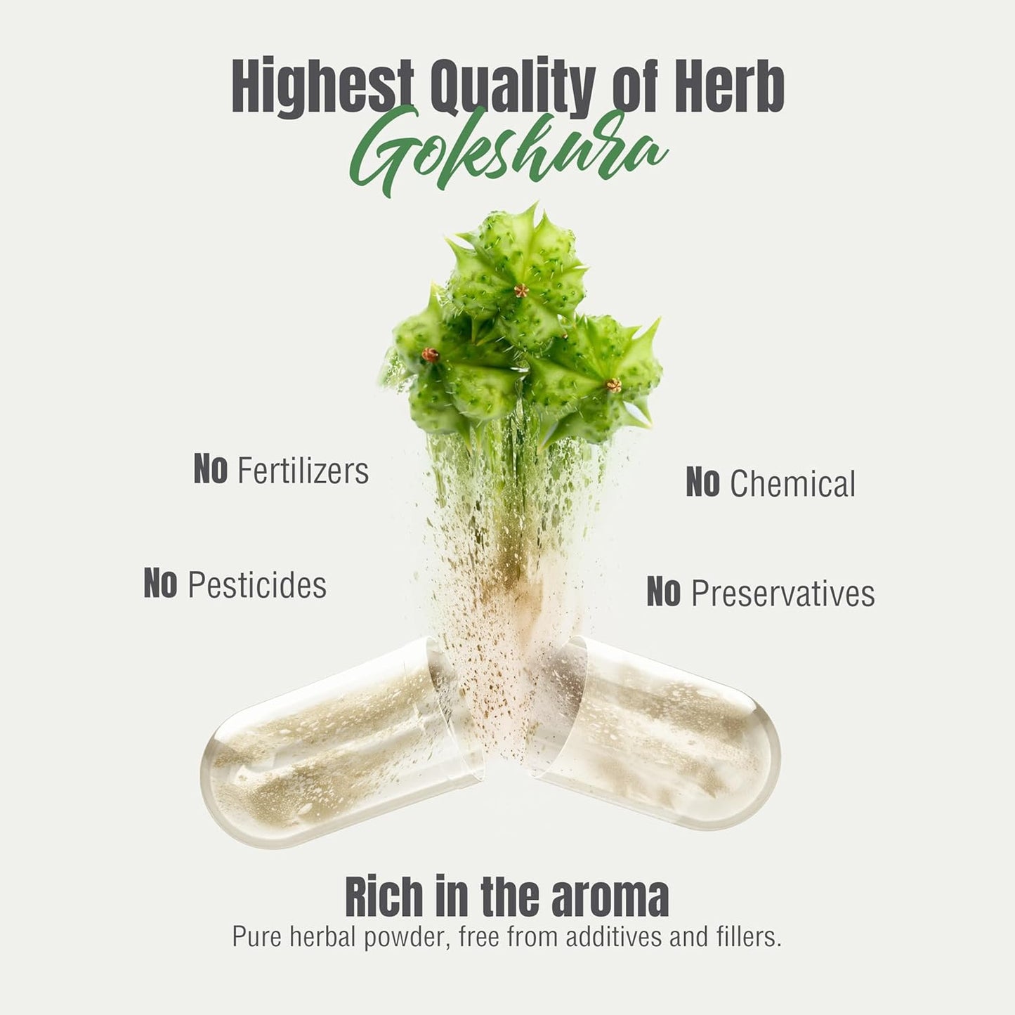 750mg Tribulus Terrestris Gokshura Capsules with 30% Saponins - 60 Vegan Capsules for Male Urinary Health & Testosterone Support