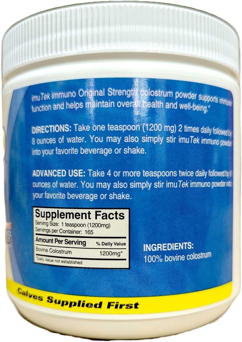 7oz UBVXIEYM ImuTek Colostrum Powder: High-Quality Supplement for Immune Support
