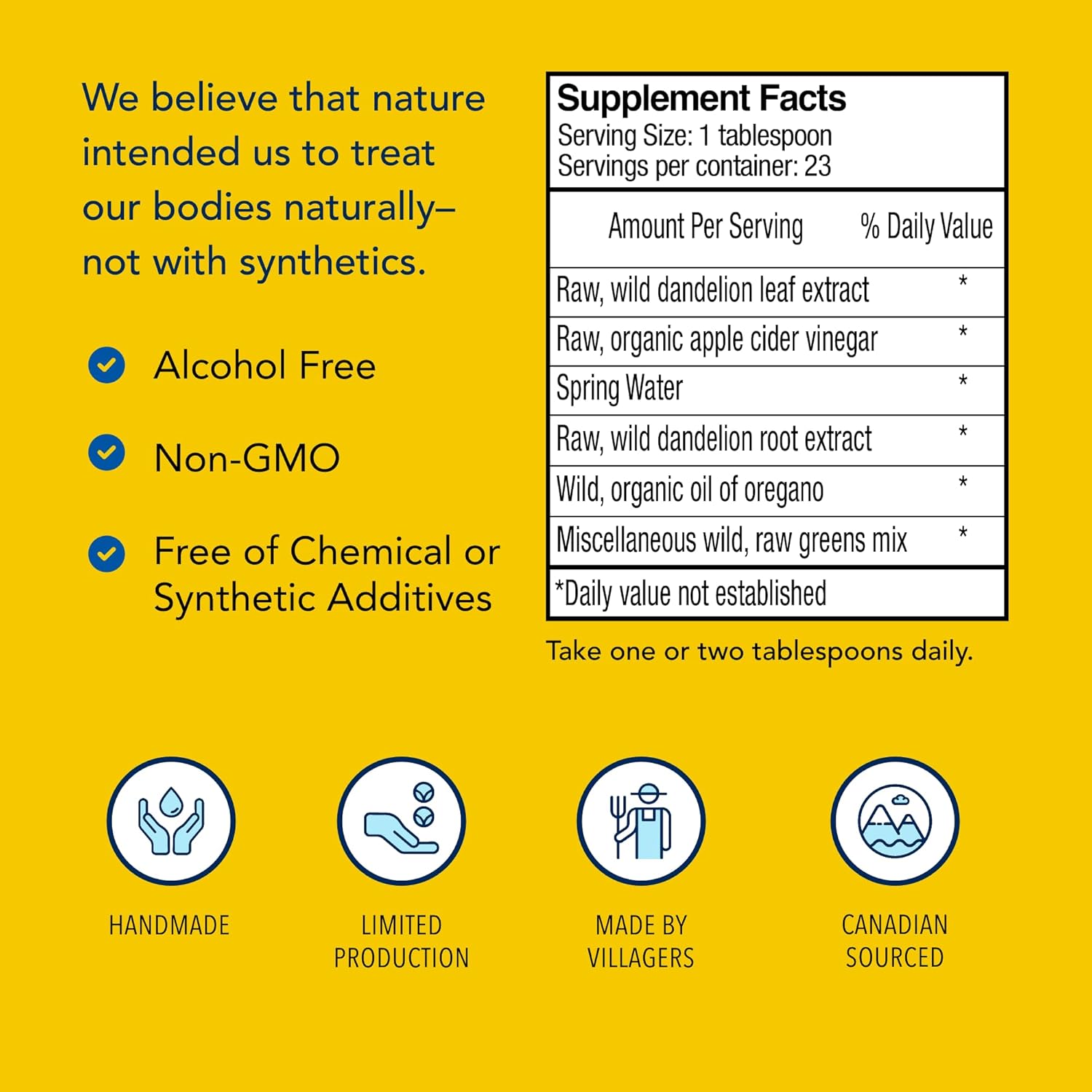 8 fl. oz. North American Herb & Spice Dand-o-Max - Digestive & Liver Health - Dandelion Root Extract with Oregano Oil - Non-GMO