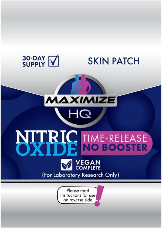 8 Hour Time-Release Nitric Oxide Patches for Maximum Performance - Gluten Free
