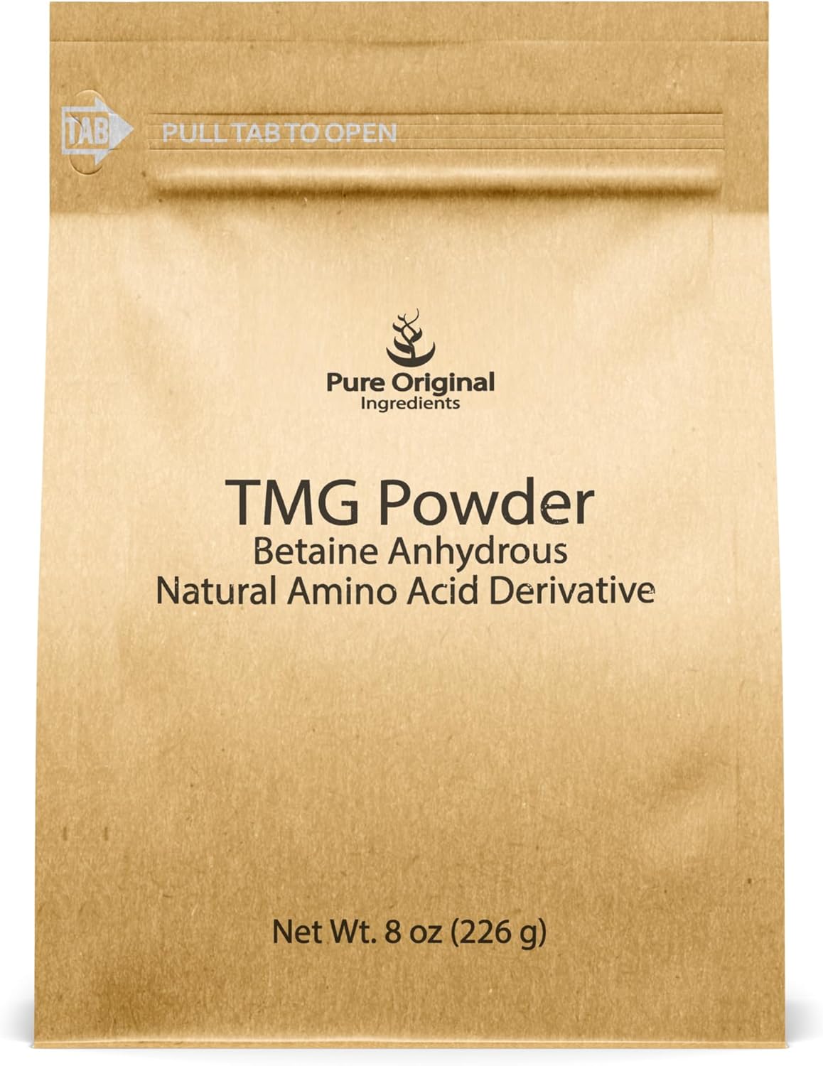 8 Ounce Vegan and Gluten-Free Trimethylglycine (TMG) Powder with Pure Original Ingredients