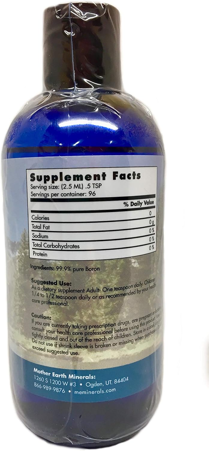 8 oz Angstrom Boron Mineral Supplement - Pure Liquid Trace Minerals