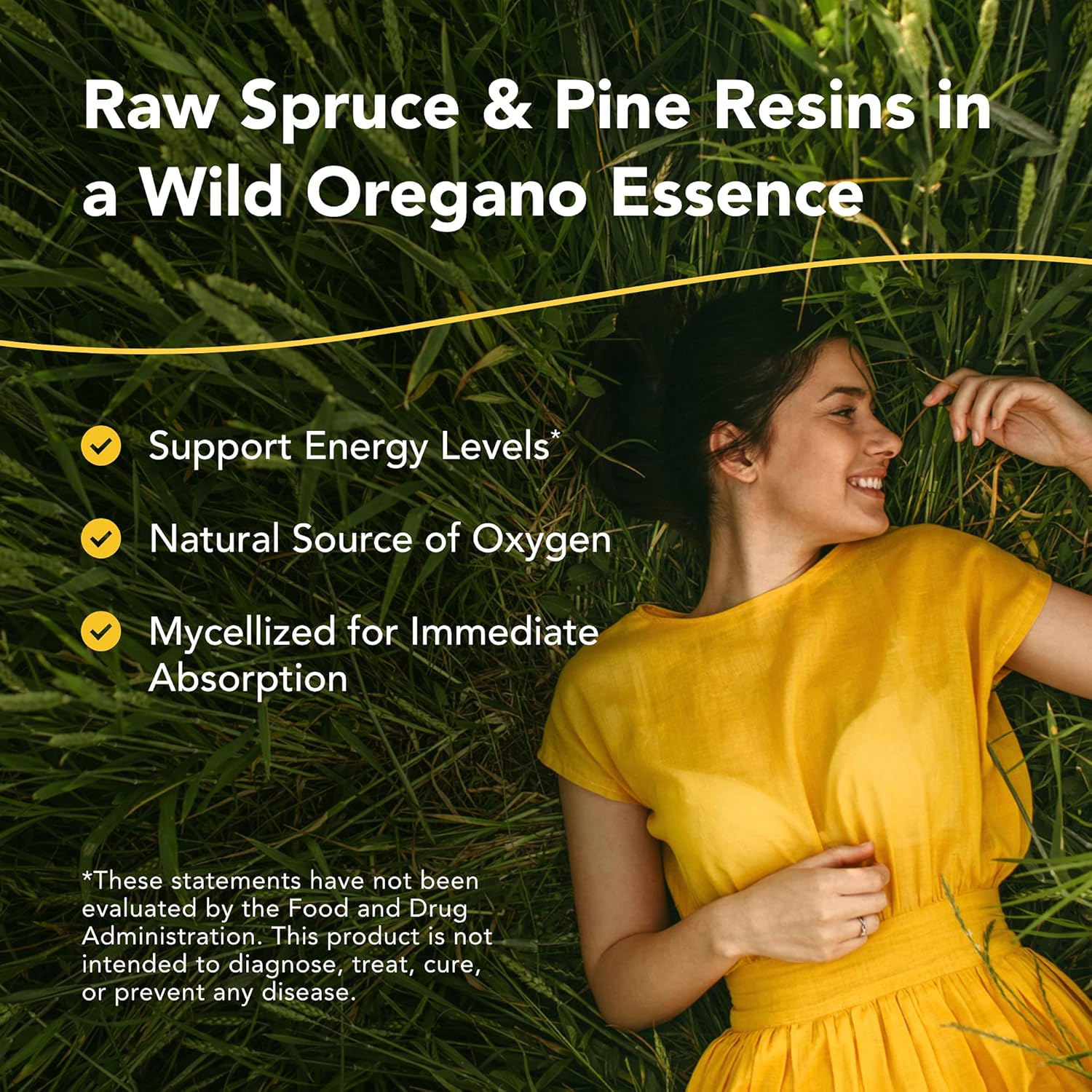 8 oz O2rega by North American Herb & Spice: Natural Source of Oxygen for Energy Support - P73 Oregano, Spruce & Pine - Mycellized for Optimal Absorption - Non-GMO - 16 Servings