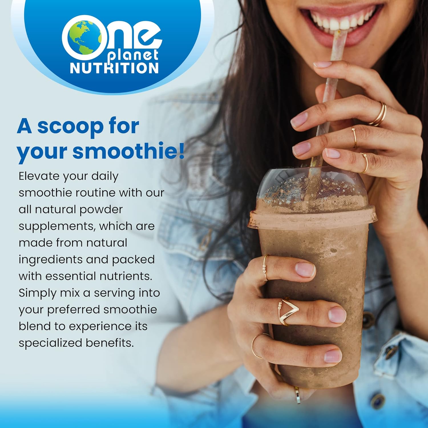 8 oz One Planet Nutrition Nano Gotu Kola Powder - 227 Servings, Enhanced Absorption, Brain Function & Collagen Synthesis Support, Non-GMO, Vegan, Gluten-Free