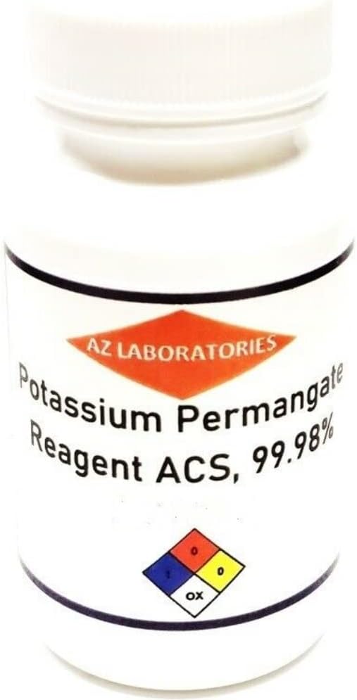 8 OZ Potassium Permanganate Reagent Grade Powder - Detox Pro Health - Free Flowing - USA Made - Same Day Shipping - 100% Pure