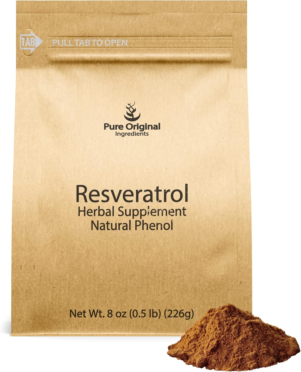 8 oz Resveratrol Powder with Pure Polygonum Root Extract - Phytoalexin Supplement