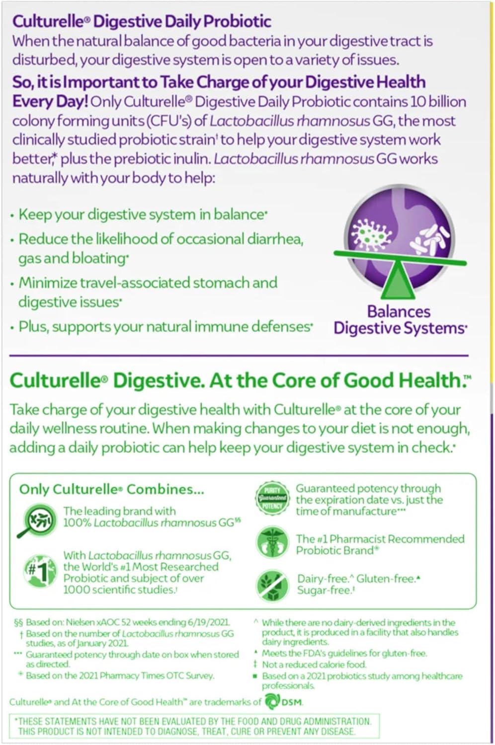 80 Capsules Culturelle Probiotic for Digestive Health - Supports Gut Health and Immune System, Dairy-Free Formula
