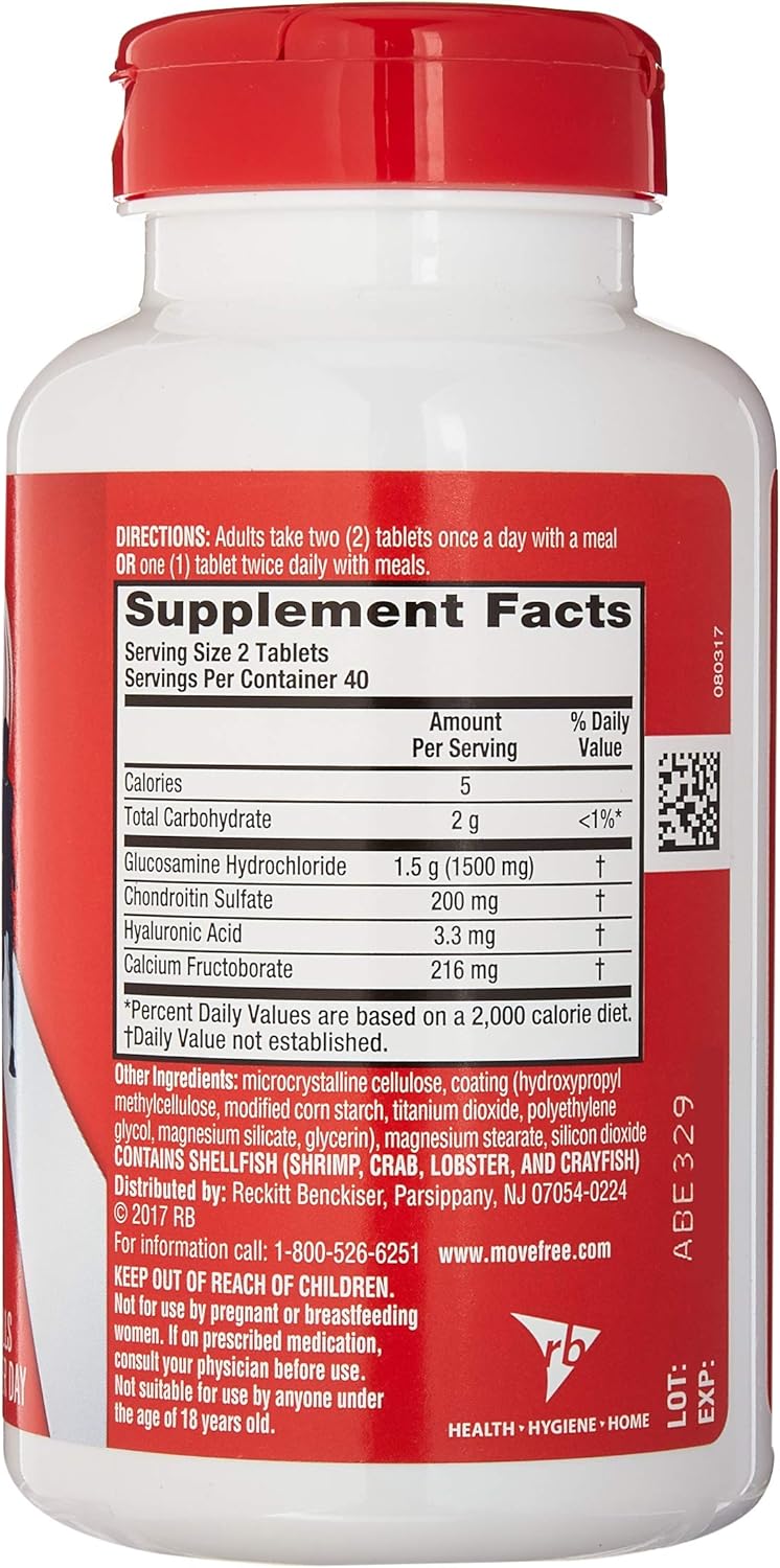80 Count Schiff Move Free Advanced Joint Health Supplement with Glucosamine and Chondroitin