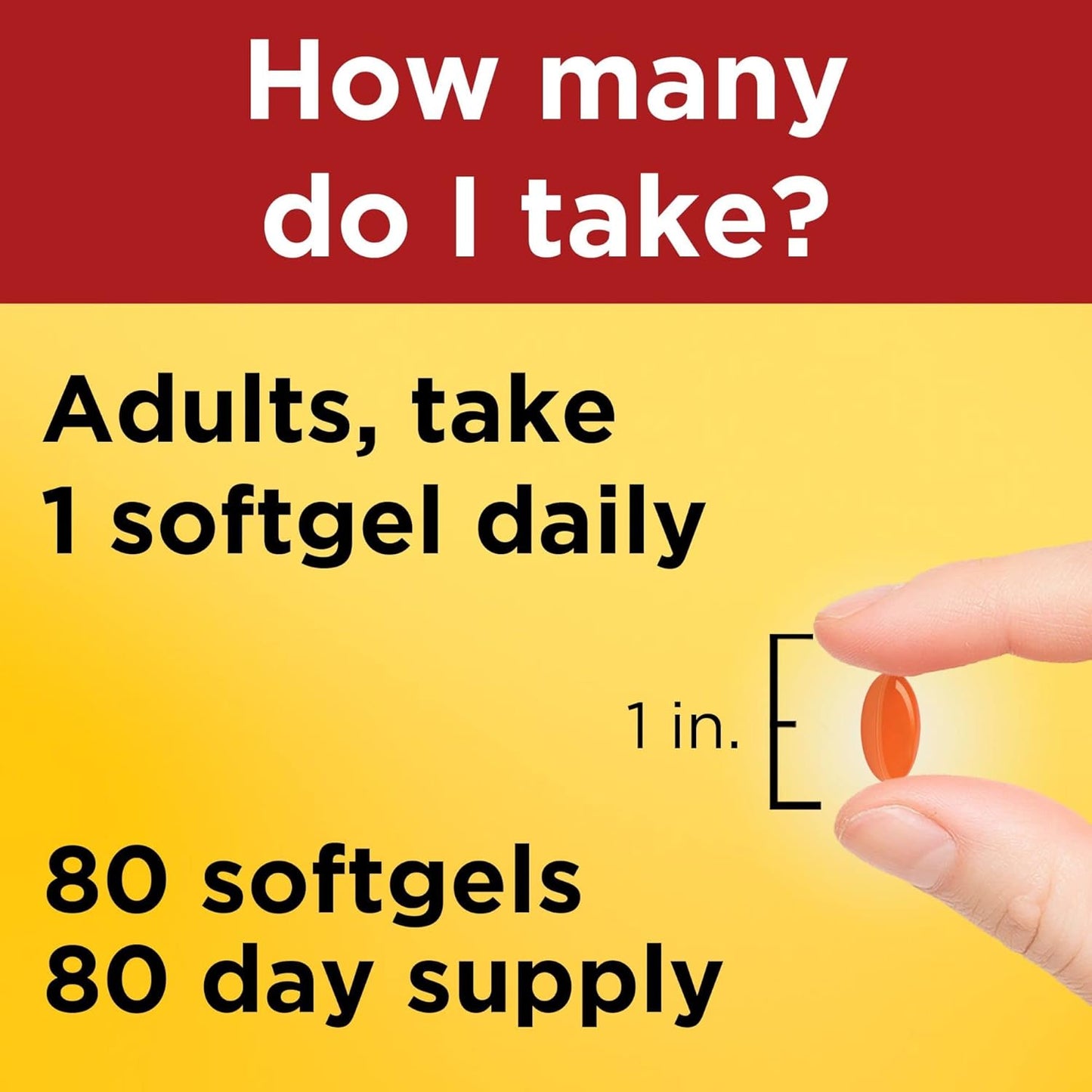 80 Day Supply of Nature Made CoQ10 200mg Softgels for Heart Health Support