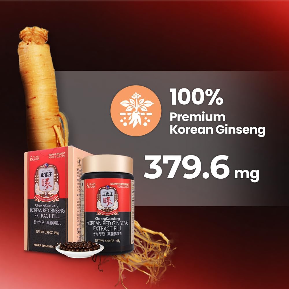 800 Pills CheongKwanJang Korean Panax Red Ginseng Extract - Natural Energy Supplements for Men & Women