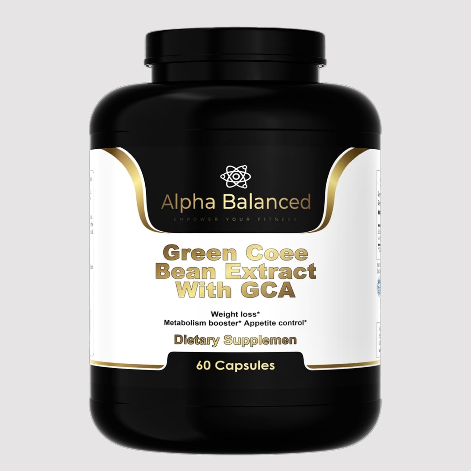 800mg Alpha Balanced Green Coffee Bean Extract with GCA for Weight Loss and Energy Boost