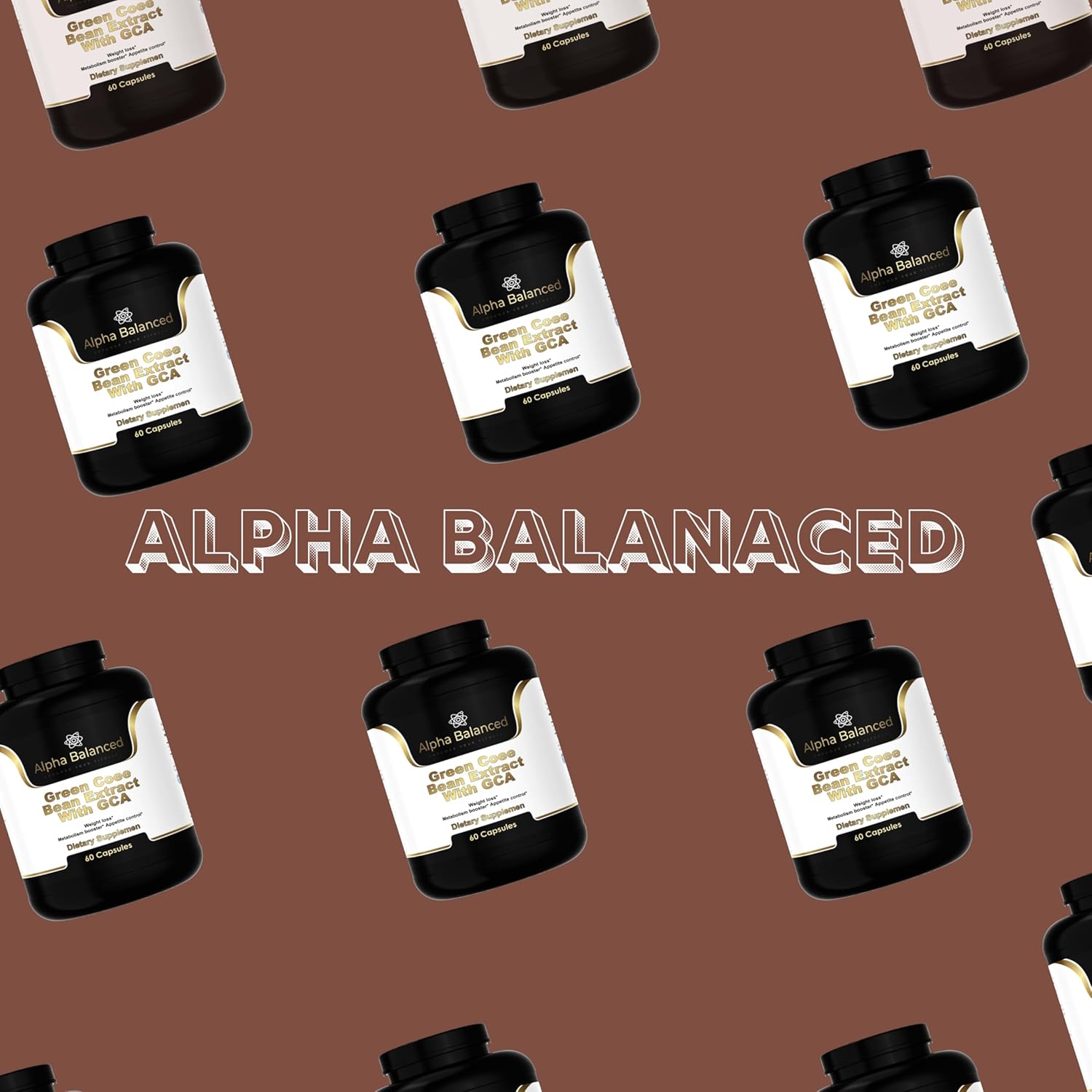 800mg Alpha Balanced Green Coffee Bean Extract with GCA for Weight Loss and Energy Boost