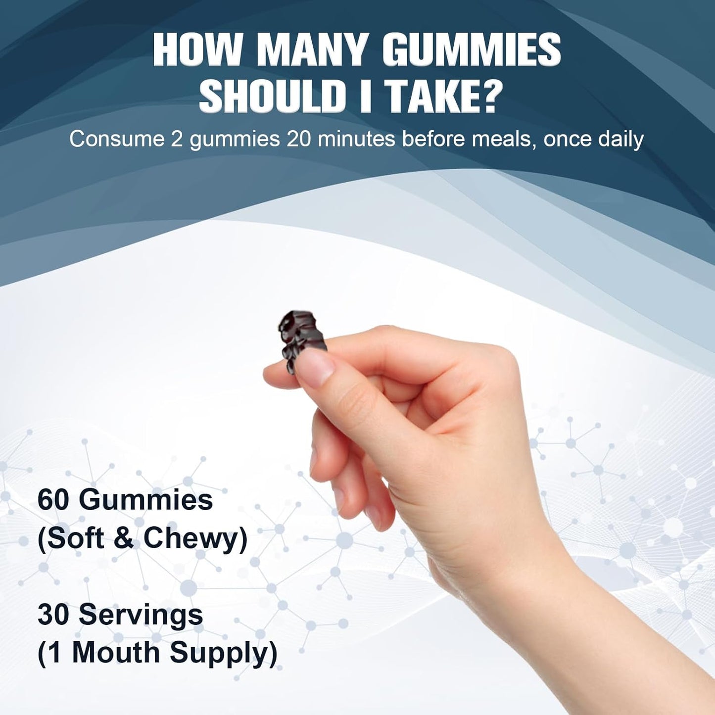 800mg Pure Himalayan Organic Shilajit Gummies - 85+ Trace Minerals, Fulvic Acid, Phytonutrients - Energy, Immune Support - 60 Gummies