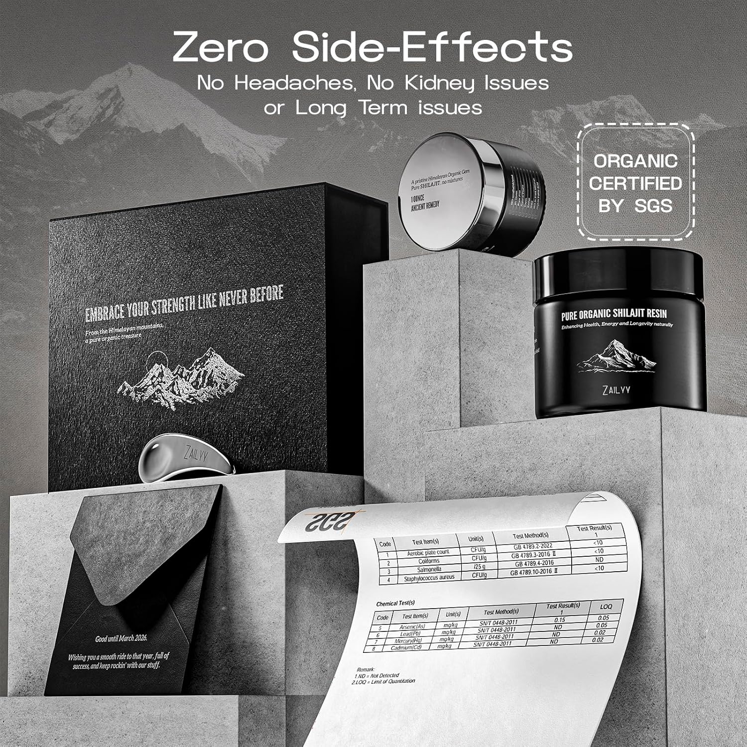 80g Pure Himalayan Organic Shilajit Resin Supplement with Fulvic Acid & Trace Minerals for Energy Booster