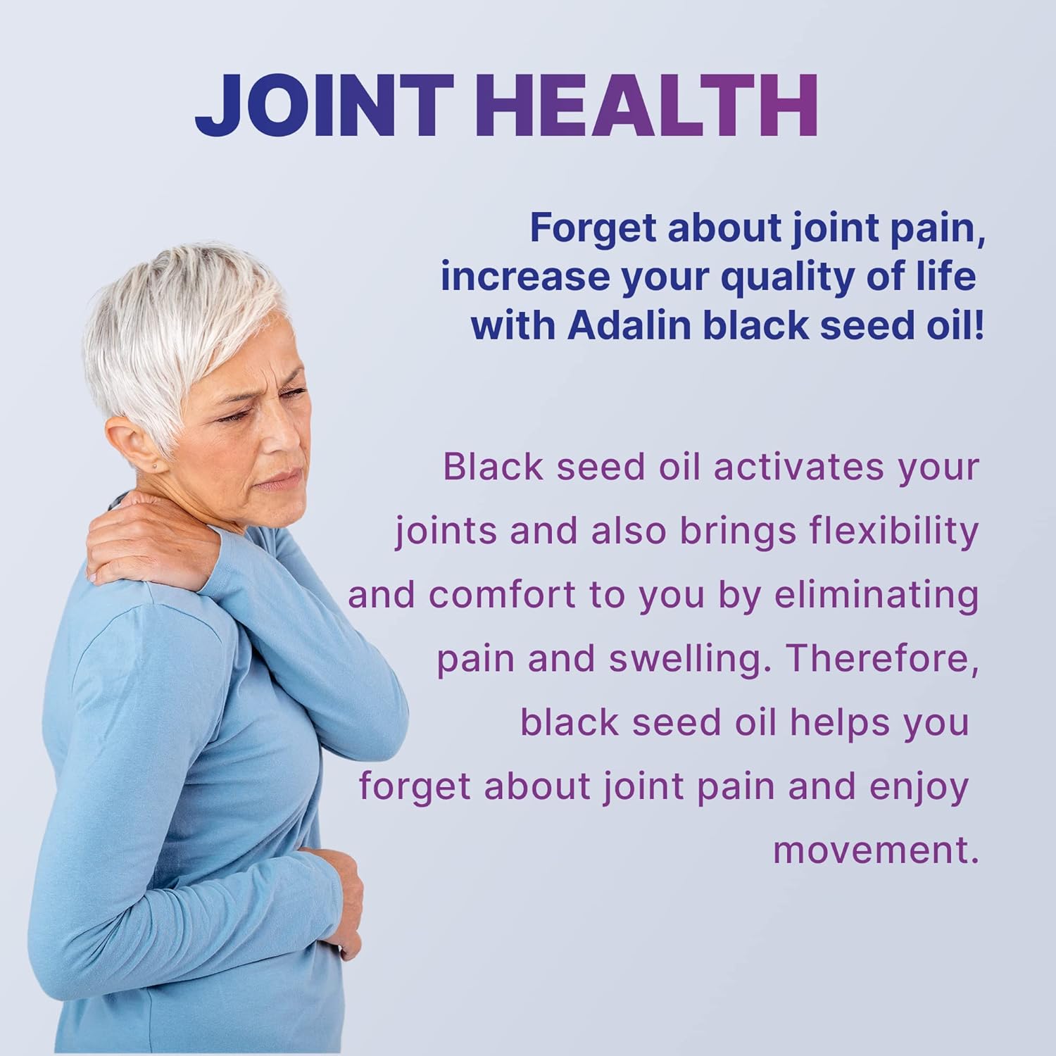 8.4 fl oz ADALIN Black Seed Oil Liquid - High Thymoquinone, Cold Pressed, Glass Bottle - Vegan, Gluten Free Nigella Sativa Seed Oil